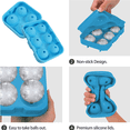 thumbnail image 3 of Bandeja para cubitos de hielo, moldes cuadrados para cubitos de hielo con tapa, embudo para whisky, reutilizable, 3 of 5