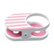 thumbnail image 5 of Soporte para tazas y botellas de plástico reforzado con clip para colgar en el escritorio. Rosa, 5 of 9