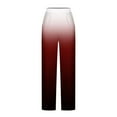 thumbnail image 4 of Dyegold Wide Leg Trouser Pants For Women Ombre Tie Dye Elastic Waist Palazzo Pants Plus Size Straight Long Pant With Pockets, 4 of 5