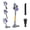 Purple Yellow, variant on CONCETTA Cordless Vacuum Cleaner with Self-Standing, LED Screen, Lightweight Powerful Suction, 6-in-1 Rechargeable for Home Carpets, Pet Hair, Hardwood Floors, Black Red
