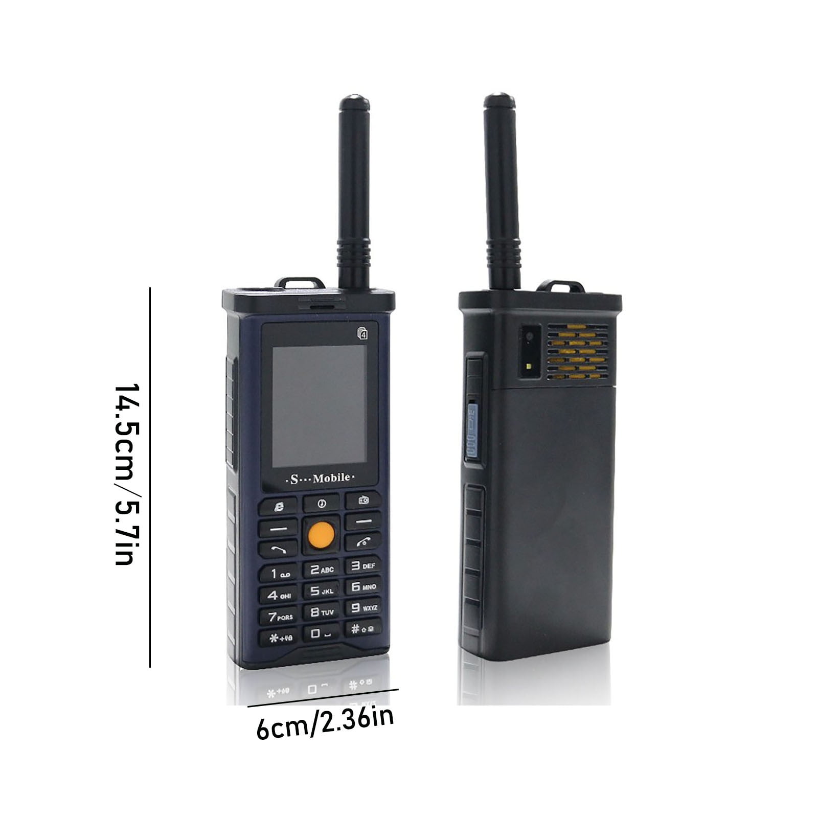 Kchsji Outdoor Quad SIM Card Cell Phone, Rugged, Waterproof, Long Battery Life, Ideal for Adventurers, Noise-Free Calls, Strong Signal Reception, Perfect for Hiking and Mountaineering