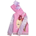 thumbnail image 3 of JoJo Siwa Girls' Little Big Face Zip Up Hoodie with Bow on Hood, 3 of 7