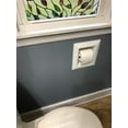 thumbnail image 5 of Typhon Recessed Solid Wood Toilet Paper Holder 7 x 8.5, Primed Gray, 5 of 5