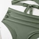 thumbnail image 4 of Conjuntos De Bikini De Cintura Alta Conjuntos de bikini de cintura alta para mujer Traje de baño sexy de ropa de playa simple dividida (Verde L) Ygjytge para Mujer Verde T S, 4 of 8