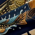 thumbnail image 5 of Manfei Retro Pike Fish Blackout Curtains Set of 2 (38x54 Each), Fishing Tool Print Living Room Curtains, Navy Beige Olive, 5 of 6