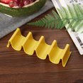 thumbnail image 2 of MOPOOR Wave Shape Taco Tray, Taco Plates Holder, Tacos Stands for 4 Tacos, Tacos Plates Rack Tray with Dividers, ABS Sanitary Materials，Hard and Sturdy, Dishwasher Top Rack Safe, 2 of 7
