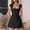 Black, variant on Women's Square Neck Cap Sleeve Fully Lined Mini Dress Zipper A Line Party Club Dresses, Mother of The Bride Dresses, Formal Wedding Guest Dress(Pink,XS)