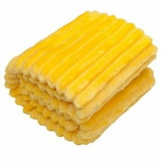 Flannel Fuzzy Toddler Blanket Ultra Fluffy Warm Soft Baby Plush Blanket 30"x40", Yellow