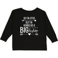 thumbnail image 3 of Inktastic So I'm Little, but I'm Gonna Be a Big Sister Girls Long Sleeve Toddler T-Shirt, 3 of 5