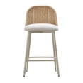 thumbnail image 2 of Pemberly Row Handmade Contemporary Cream Outdoor Counter Stool, 2 of 5