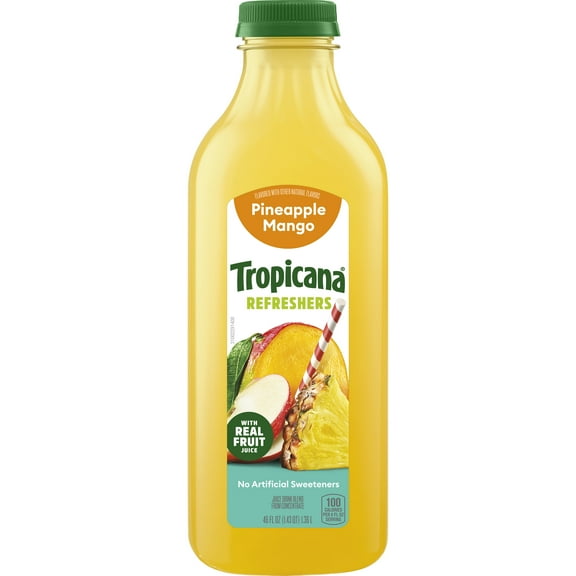 Tropicana Premium Drinks, Pineapple Mango, 46 Fl Oz Bottle
