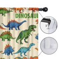 thumbnail image 4 of Blackout Kids Curtains,Beige Cartoon Dinosaurs Pattern Childrens Insulated Curtains Set Of 2,Bedroom Essentials,Toddler Room Decor 52"x84", 4 of 5