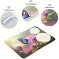thumbnail image 4 of FREEAMG Butterfly Flower Dish Drying Mat for Kitchen Counter, Ultra Absorbent Reversible Microfiber Dishes Drying Rack Pad Heat-resistant Mats 18x24in, 4 of 7