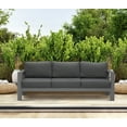 thumbnail image 6 of Superjoe Outdoor Patio 3-Seat Aluminum Sofa Couch Furniture with Dark Grey Cushions, Grey, 6 of 11