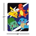 thumbnail image 2 of Juego de mantas de forro polar para Nintendo Pokémon con pegatinas, 45 x 60, 2 of 5