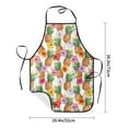 thumbnail image 4 of Naloa 1Pack Adjustable Bib Apron Waterdrop Resistant Cooking Kitchen Aprons for Women Men Chef, Hawaiian Pineapples And Hibiscus Flowers Print, 4 of 5