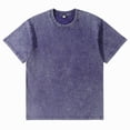 thumbnail image 5 of Oversized Tshirts for Men Vintage Acid Wash Shirt Summer Short Sleeve Basic Tees Baggy Comfort Colors T-Shirts （Purple,3XL）, 5 of 9