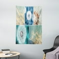 thumbnail image 1 of Home Decor Tapestry, Blooming Dandelion Flowers Fluffy Soft Purity Fragrance Natural Organic Color Collage, Wall Hanging for Bedroom Living Room Dorm Decor, 40W X 60L Inches, Blue, by Ambesonne, 1 of 2