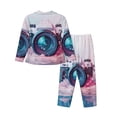 thumbnail image 2 of Uemuo Vintage Camera Splash Art Pattern Womens Pajama Sets,PJ Set for Women,Pajamas for Women Logo,Long Sleeve Pajama Set for Women,Soft Long Sleeve Top With Pants-Medium, 2 of 9
