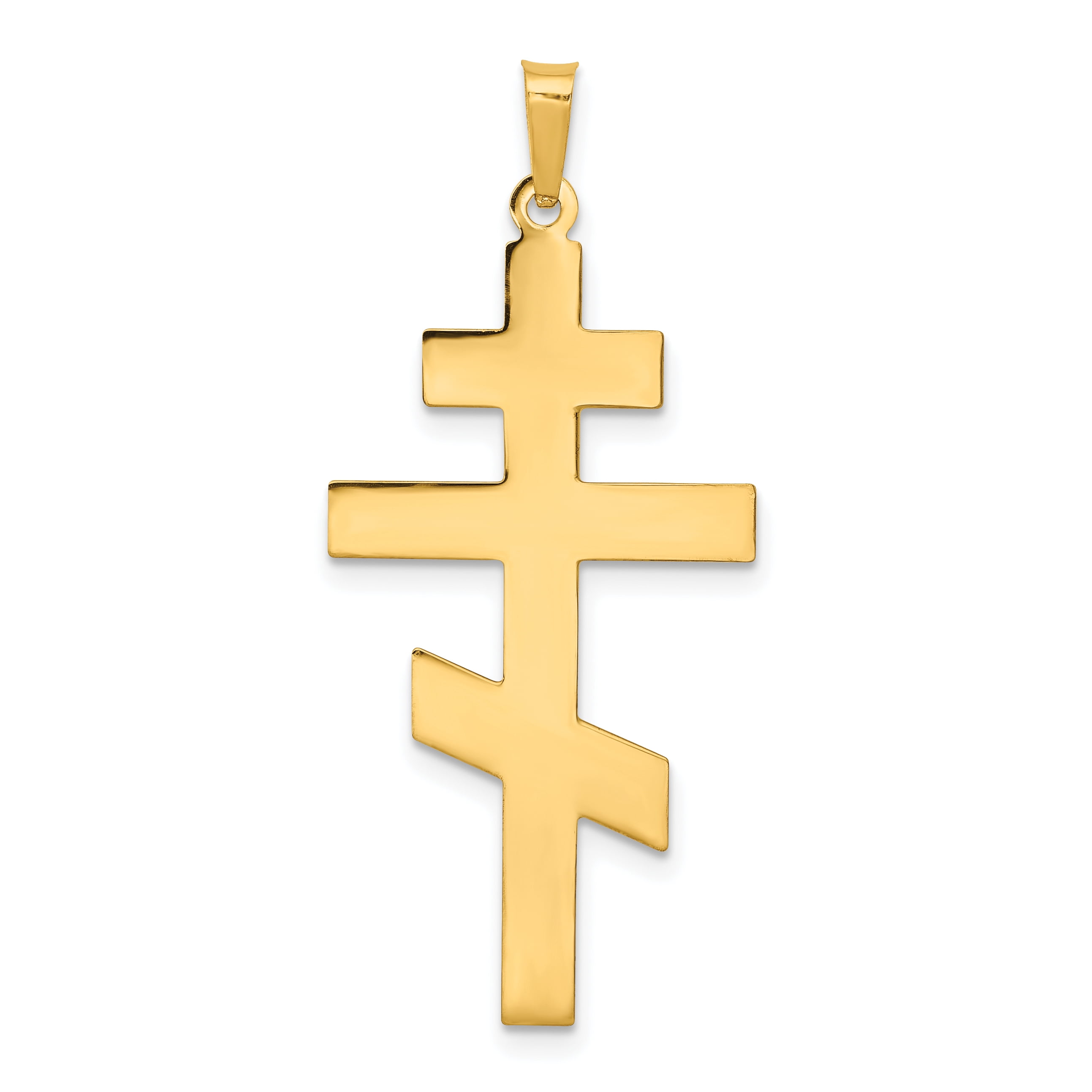 14k gold orthodox cross