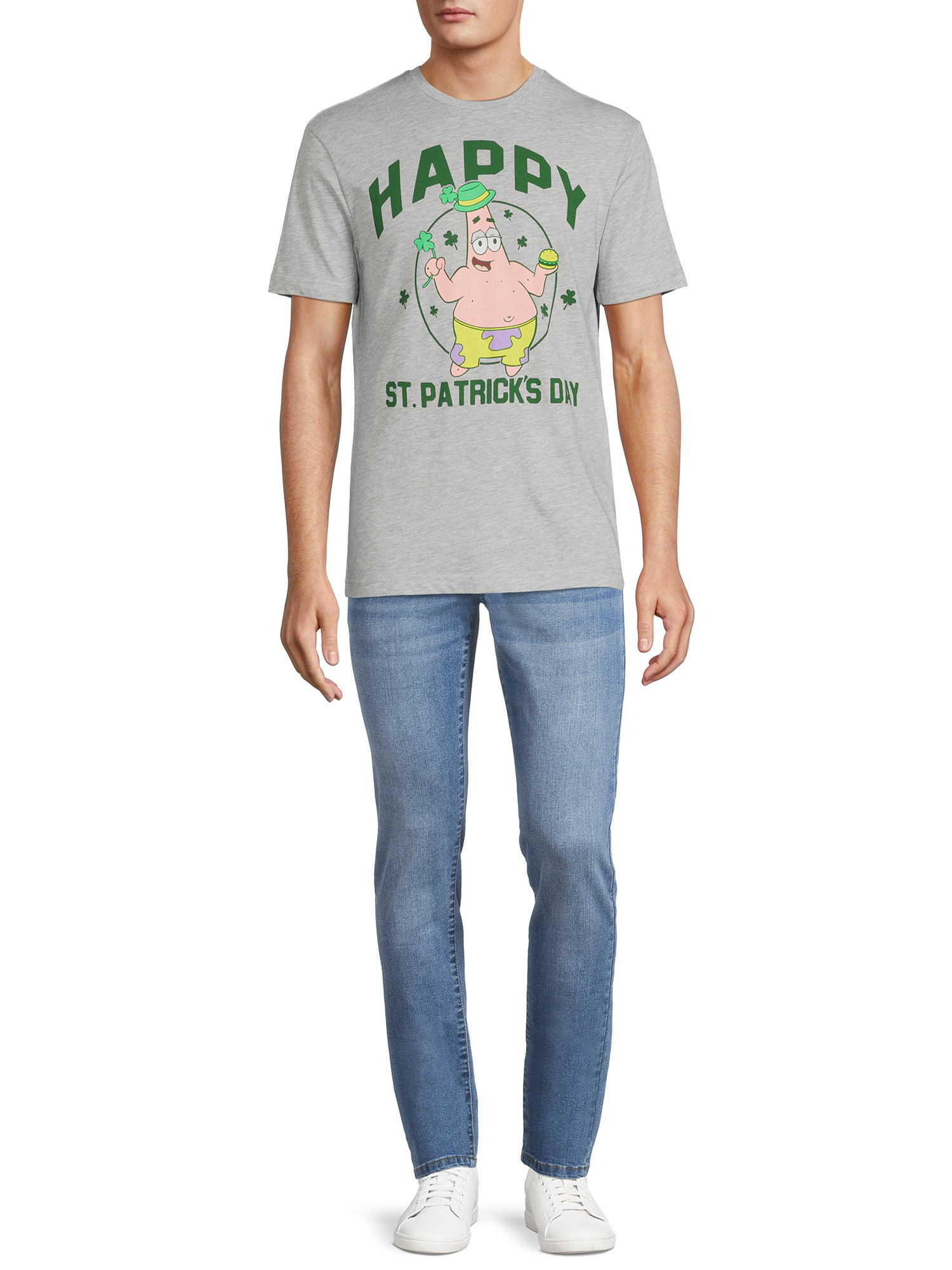 SpongeBob Men's St. Patrick's Graphic Print Tee