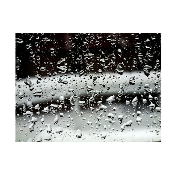 Canvas Wall Art - Clive Branson 'Wet Window' Wall Art for Living Room, Bedroom, or Office Décor by Trademark Fine Art - 19 x 14 Inches