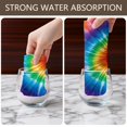 thumbnail image 6 of 2 Pcs Funny Kitchen Towels,Colorful Rainbow Tie Dye Spiral Pattern Microfiber Dish Towels,Kitchen Tea Towels,Kitchen Towel Set (18" X 26"), 6 of 7