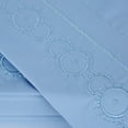 thumbnail image 3 of Renoir Fashion Embroidered Microfiber Deep Pocket 4-Piece Sheet Set, 3 of 4