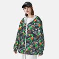 thumbnail image 4 of Pofeuu Dinosaur Plays Soccer Print Sun Protection Outdoor Lightweight Full Zip UV Cooling Hoodie Long Sleeve Summer Clothing for Outdoor Hiking-X-Large, 4 of 5