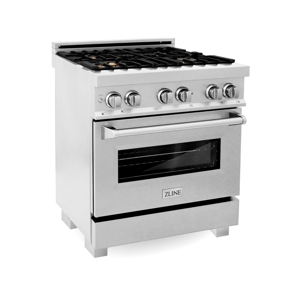ZLINE 30" 4.0 cu. ft. Dual Fuel Range with Gas Stove and Electric Oven