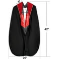 thumbnail image 4 of Misscom Unisex Deluxe Doctoral Graduation Gown Tam Hood with Gold Piping Doctoral Regalia, 4 of 6