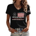 thumbnail image 2 of Fabrcox 1776-2026 USA 250th Anniversary Shirt Flag Print Short Sleeve Womens 4th of July Shirt Independence Day Celebration Freedom Patriotic Tunic Tops for Women, 2 of 8