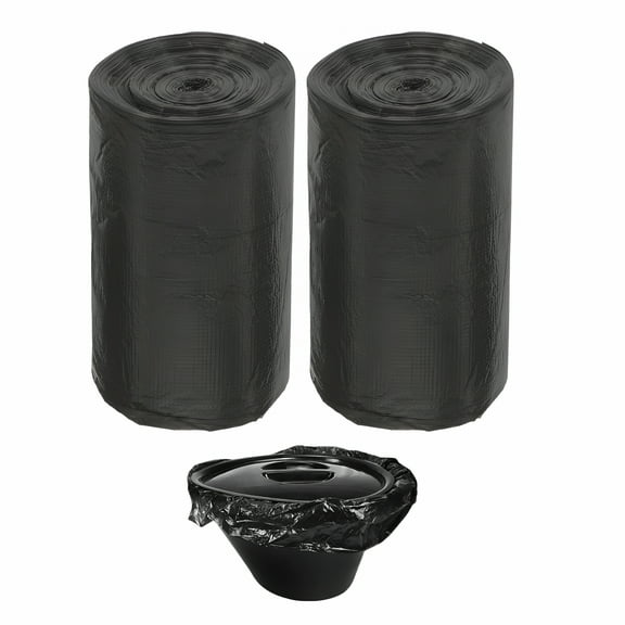 ACDANC 100Pcs Portable Disposable Toilet Bags for Camping with Pottery Basin Bag