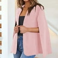 thumbnail image 2 of Uooqdmx Blazers for Women Suits Fashion Multipurpose Loose Short Shawl Coat Cape Cardigan Jacket Trench Outwear Blazers for Women Business Casual Pink XL, 2 of 8