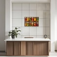 thumbnail image 3 of ZHONGYUTONG Colorful Kitchen Canvas Wall Art Farmhouse Spices Food Pictures Prints Vegetables Mason Jar Painting for Dining Room Decor Framed (12.00" x 18.00"), 3 of 5