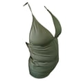 thumbnail image 3 of Traje de Baño Tankini Op para Mujer con Amarre Halter Verde Militar Talla CH, 2 Piezas, 3 of 4