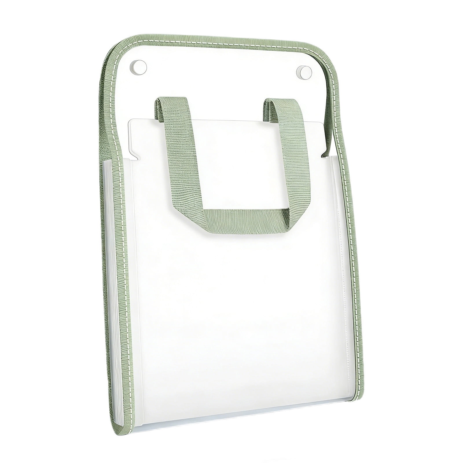 Accordion File Organizer with 13 Pockets for Documents, Expandable PVC Folder for School Papers, Office Files, and Exam Storage, Green, by IHXORA