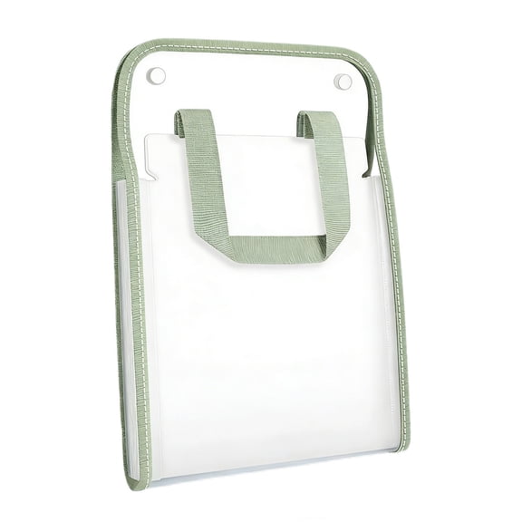 Document Organizer 13-Pocket Pvc Accordion-Style Storage Bag for School Office Daily Use