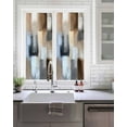 thumbnail image 2 of Window Privacy Film Abstract Gray Brown Stained Glass Window Film Decorative Sun Block Window Cover Oil Painting Color Blocks Window Clings Static Adhesive Sticker for Bathroom 17.7"x39.3", 2 of 7