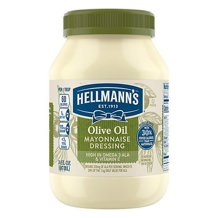 Hellmanns Mayonnaise Dressing Olive Oil - 30 Oz