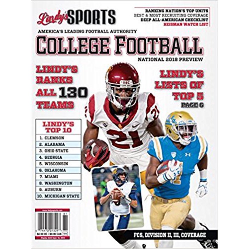 Lindy's Sports 2018 College National Football Preview (Covers Vary