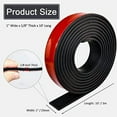 thumbnail image 6 of Adhesive Rubber Strips with Adhesive Backing Self Stick Neoprene Solid Rubber Sheets Rolls Strips for Gaskets Pads Seals Crafts Protection (1" Wide x 1/8" Thick x 10' Long), 6 of 7