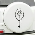 thumbnail image 3 of Naierhg Self-adhesive Mary Rosary Car Body Bumper Window Decorative Decals Sticker for Buses Auto Truck, 3 of 8