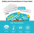 thumbnail image 3 of KOOC Slow Cooker Liners 10"x13" 20 count Small Size Disposable Plastic Bags Pot Liners Brunch Cooking Bags Fit 1.5 qt to 2 qt Pot BPA Free, 3 of 8