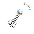 thumbnail image 3 of BodyJewelryOnline Labret Implant Grade Titanium Threadless Push in Flower Base Flat Back Men Women, 3 of 12