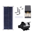 thumbnail image 1 of 50W 800L/H Brushless Solar Power Water Pump Set Ultra-quiet Submersible Solar Fountain Pump Fish Pond Garden Fountain Decoration ,Multi-Install Methods, 1 of 7