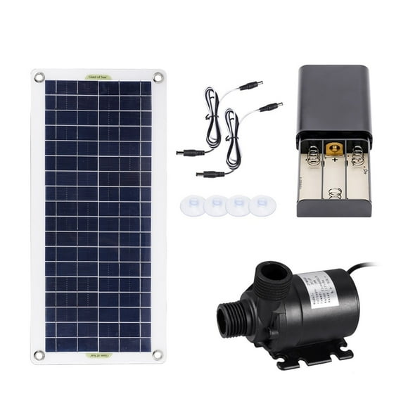 50W 800L/H Brushless Solar Power Water Pump Set Ultra-quiet Submersible Solar Fountain Pump Fish Pond Garden Fountain Decoration ,Multi-Install Methods