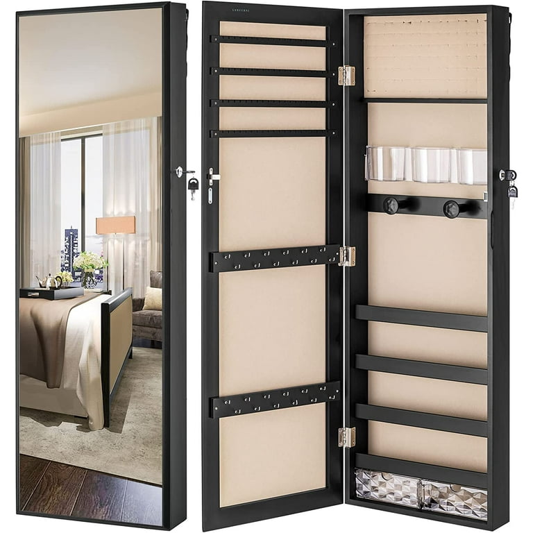 Jewelry Armoire with full length Mirror,Makeup organizer, jewelry