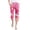 Pink, variant on kaondbfi Women's Gradient Pants Waist Textured Bubble Crinkle Casual Pants with Pockets Lightweight Summer Trousers for Beach and Daily Wear