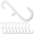thumbnail image 1 of HLONK Peg Board Hooks for Hanging Pegboards Locking Display Tool Plastic White 10 Pcs, 1 of 6
